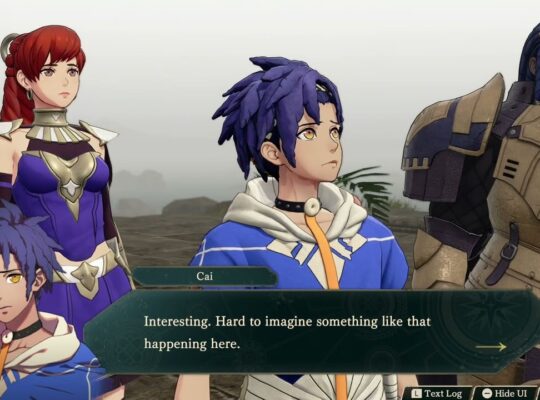 Fire Emblem: Fortune’s Weave – 1 Cai’s Path Ch 6: Battle vs The Har Hali: Talk To Nuzzuo Cutscene