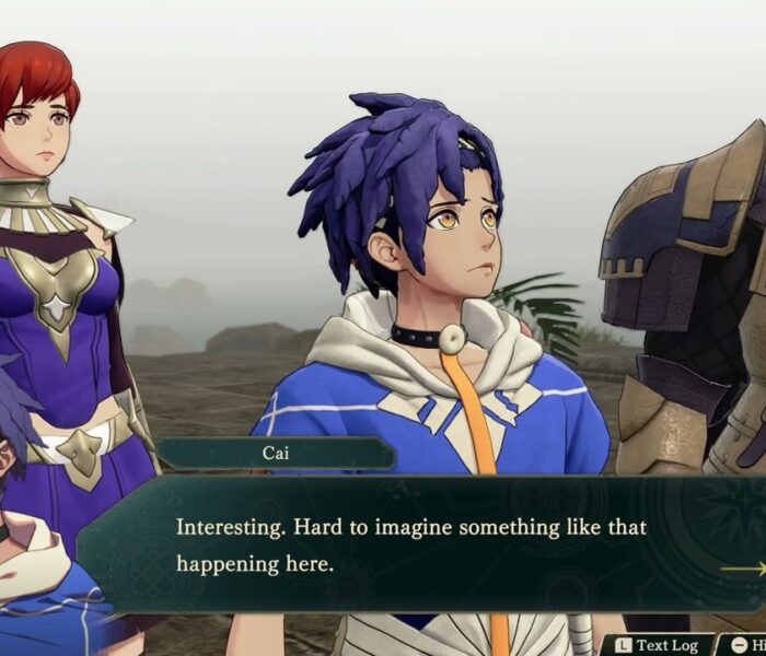 Fire Emblem: Fortune’s Weave – 1 Cai’s Path Ch 6: Battle vs The Har Hali: Talk To Nuzzuo Cutscene