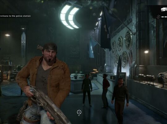 Gears of War: E Day – Act 1 Chapter 3: Escort Civilians To Police Station – Lucas Radio Cutscene