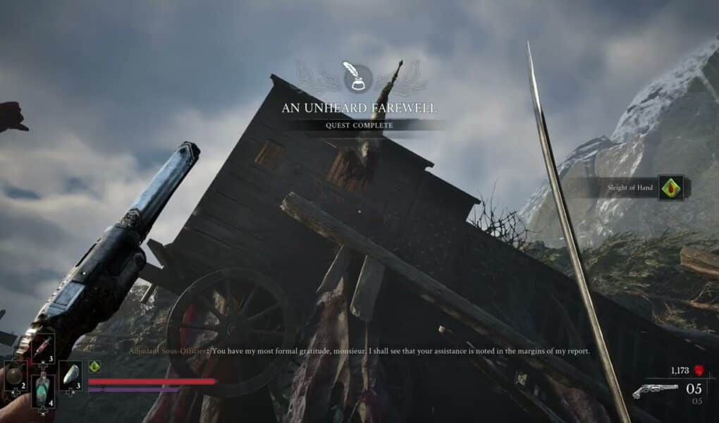 Valor Mortis – Chapter 2: An Unheard Farewell: Tell Ajudant Sous Officer The Truth (Sleight of Hand)