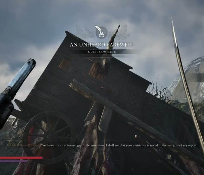 Valor Mortis – Chapter 2: An Unheard Farewell: Tell Ajudant Sous Officer The Truth (Sleight of Hand)