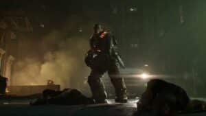 Gears of War: E Day – Act 1 Chapter 2: Head To Recruitment Center: Drone Cutscene – Kill Monsters
