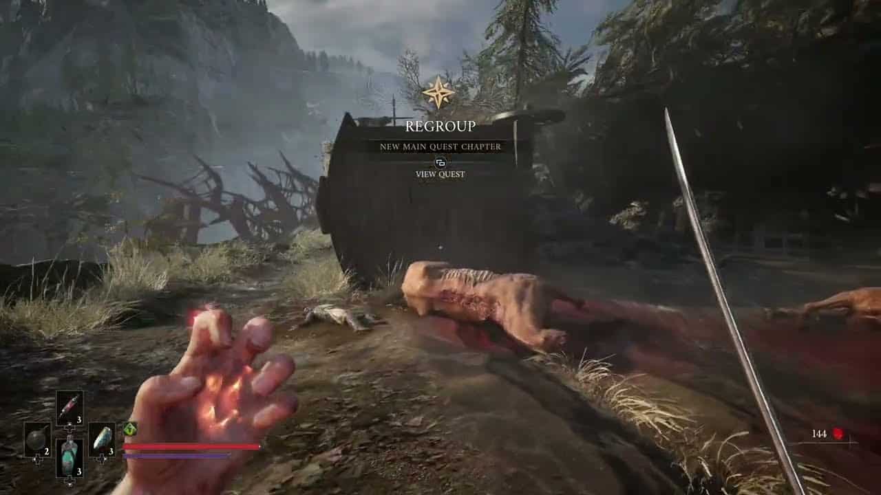 Valor Mortis – Chapter 2: Slay Risen Musketeer and Soldier (Knocked Off Cliff) Head To Battlefield