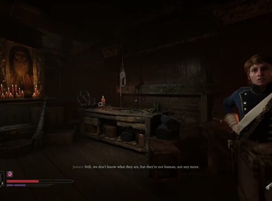 Valor Mortis – Chapter 3: Abandoned Church: Talk To James Stewart “Be Honest” Choice