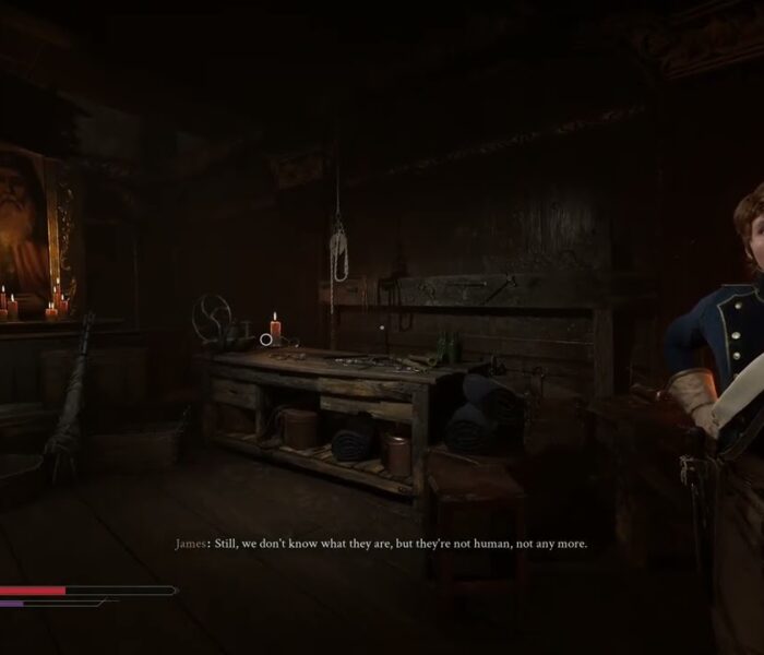 Valor Mortis – Chapter 3: Abandoned Church: Talk To James Stewart “Be Honest” Choice