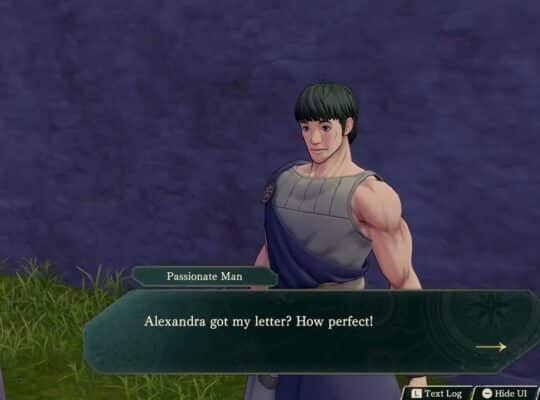 Fire Emblem: Fortune’s Weave – 1 Cai’s Path Ch 7: Help My Feelings Take Wing: Talk To Passionate Man