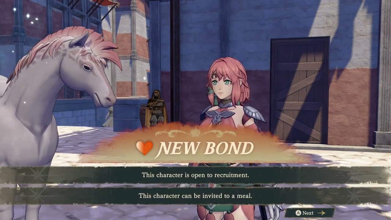 Fire Emblem: Fortune’s Weave – 1 Cai’s Path Ch 7: Cai Meets Alexandra | Give Mane Ornament Gift