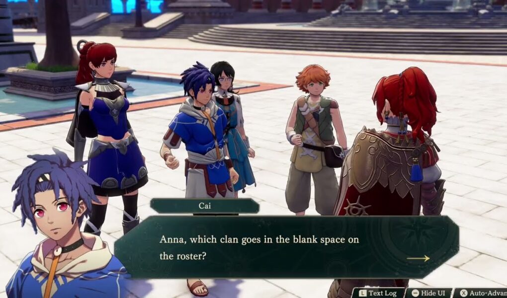 Fire Emblem: Fortune’s Weave – 1 Cai’s Path Ch 8: Talk To Ultand and Anna About Main Match Ups