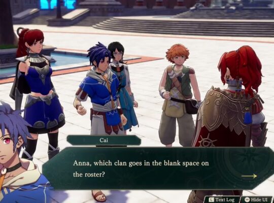 Fire Emblem: Fortune’s Weave – 1 Cai’s Path Ch 8: Talk To Ultand and Anna About Main Match Ups