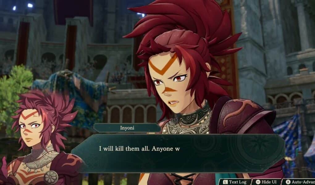 Fire Emblem: Fortune’s Weave – 1 Cai’s Path Ch 7: Poloni Speech | Inyoni and Hong Hua Cutscene