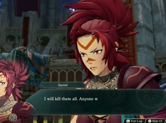 Fire Emblem: Fortune’s Weave – 1 Cai’s Path Ch 7: Poloni Speech | Inyoni and Hong Hua Cutscene