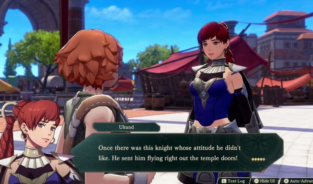 Fire Emblem: Fortune’s Weave – 1 Cai’s Path Ch 7: Ultand and Peter Support Conversation Cutscene