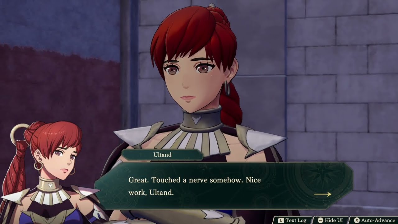 Fire Emblem: Fortune’s Weave – 1 Cai’s Path Ch 8: Support Conversation: Ultand and Tialla Gameplay