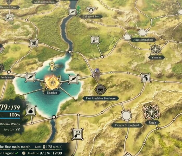 Fire Emblem: Fortune’s Weave – 1 Cai’s Path Ch 8: World Map: Posthouses – Message: Travel To Feronia