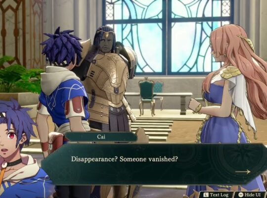 Fire Emblem: Fortune’s Weave – 1 Cai’s Path Ch 9: Cai Talks To Aurora About Caster’s Illness
