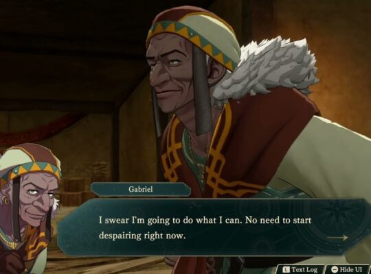 Fire Emblem: Fortune’s Weave – 1 Cai’s Path Ch 8: Gabriel Tells Cai About Caster’s Illness Cutscene