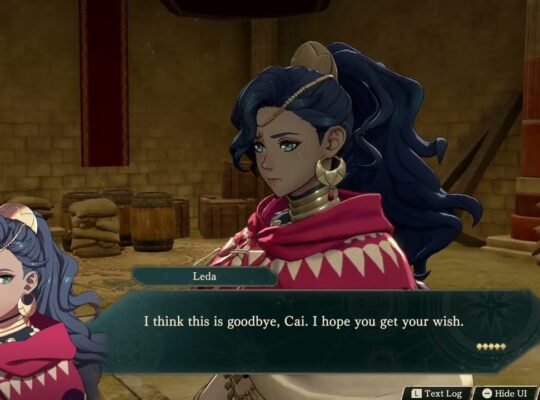 Fire Emblem: Fortune’s Weave – 1 Cai’s Path Ch 8: Battle vs Leda: Leda “Think This is Goodbye”