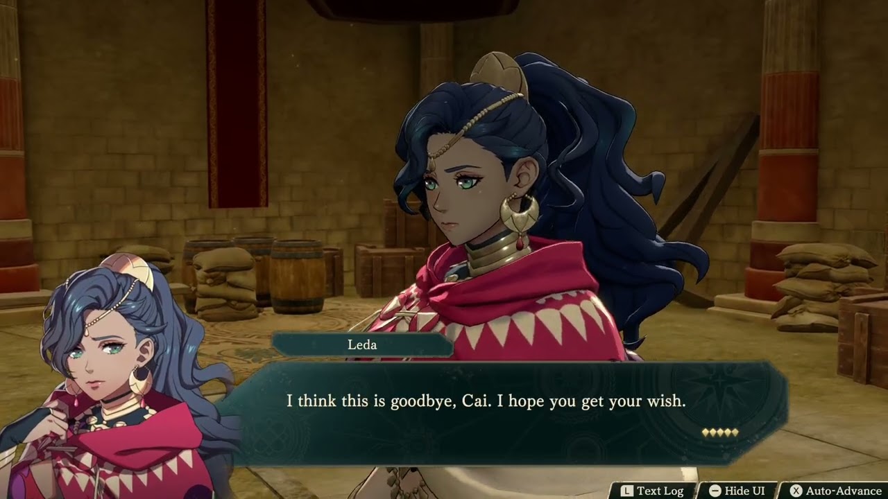Fire Emblem: Fortune’s Weave – 1 Cai’s Path Ch 8: Battle vs Leda: Leda “Think This is Goodbye”