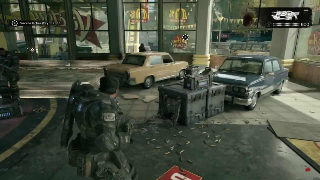 Gears of War: E Day – Act 2 Chapter 2: The Vanguard: Assess The Situation with Guards – Repel Attack