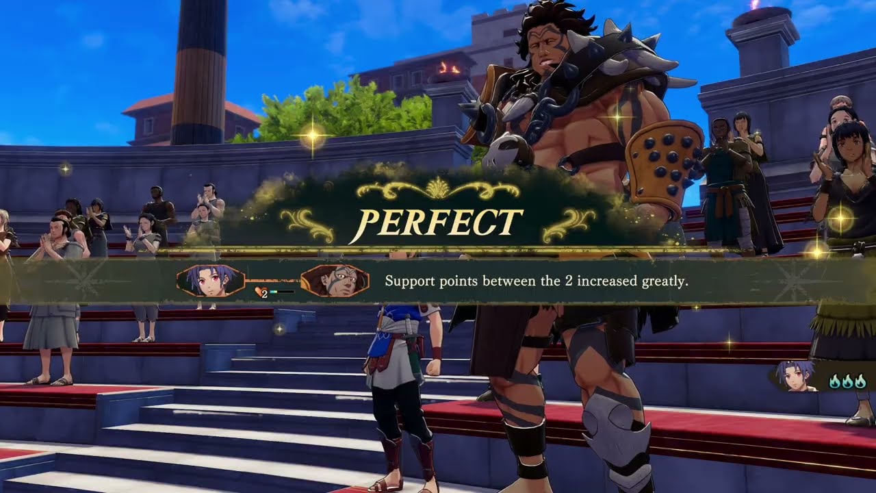 Fire Emblem: Fortune’s Weave – 1 Cai’s Path Ch 8: The Magic of The Theater: Cai and Goliath Gameplay