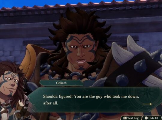 Fire Emblem: Fortune’s Weave – 1 Cai’s Path Ch 8: Support Conversation: Cai and Goliath Gameplay