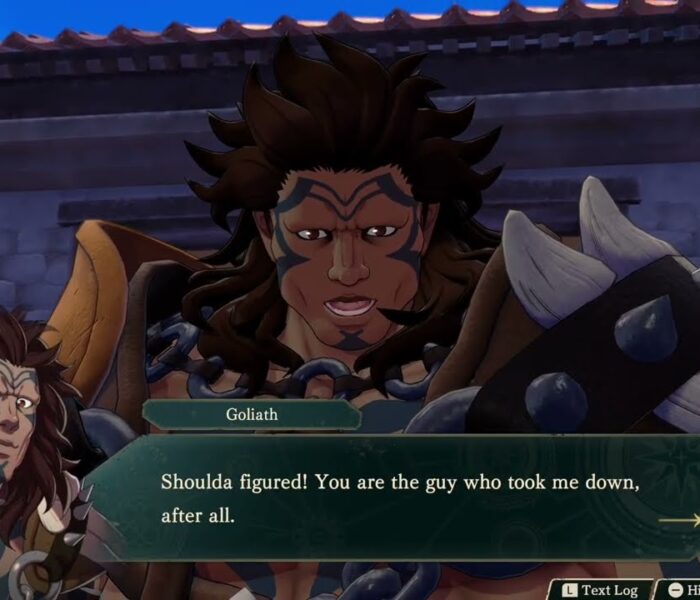 Fire Emblem: Fortune’s Weave – 1 Cai’s Path Ch 8: Support Conversation: Cai and Goliath Gameplay
