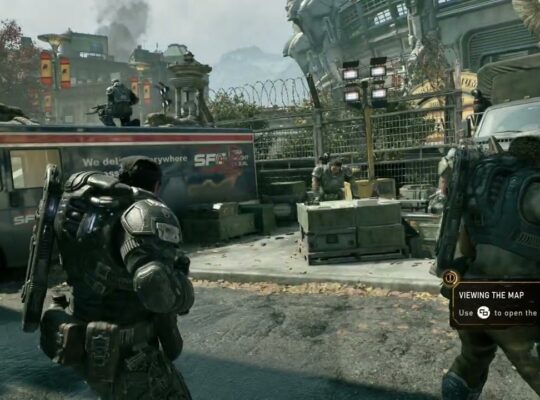 Gears of War: E Day – Act 2 Chapter 2: Speak to Captain Grey: Pick Up and View The Map – Tai Orders