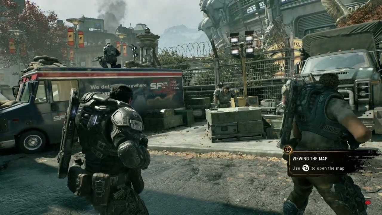 Gears of War: E Day – Act 2 Chapter 2: Speak to Captain Grey: Pick Up and View The Map – Tai Orders