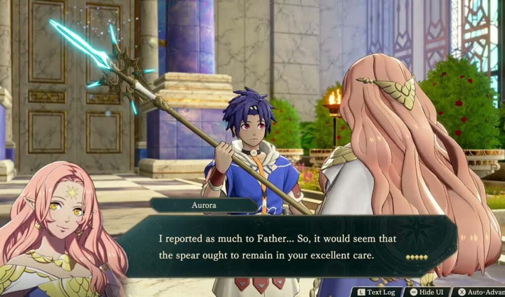 Fire Emblem: Fortune’s Weave – 1 Cai’s Path Ch 10: Aurora Casts Spell on Cai | Learned “Blaze”