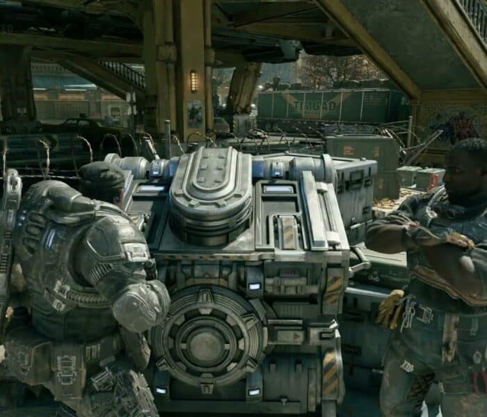 Gears of War: E Day – Act 2 Chapter 2: Supply Cache: Prototype Lancer and Gnasher – Talk with Russ