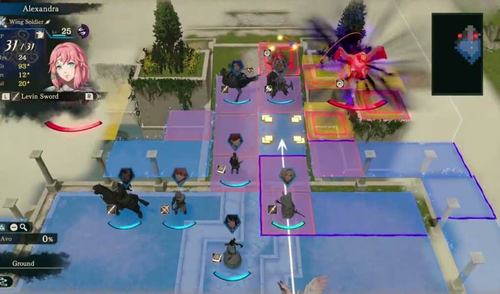 Fire Emblem: Fortune’s Weave – 1 Cai’s Path Ch 9: Zerzele Painting: Battle In Utopia: Defeat Zenzele