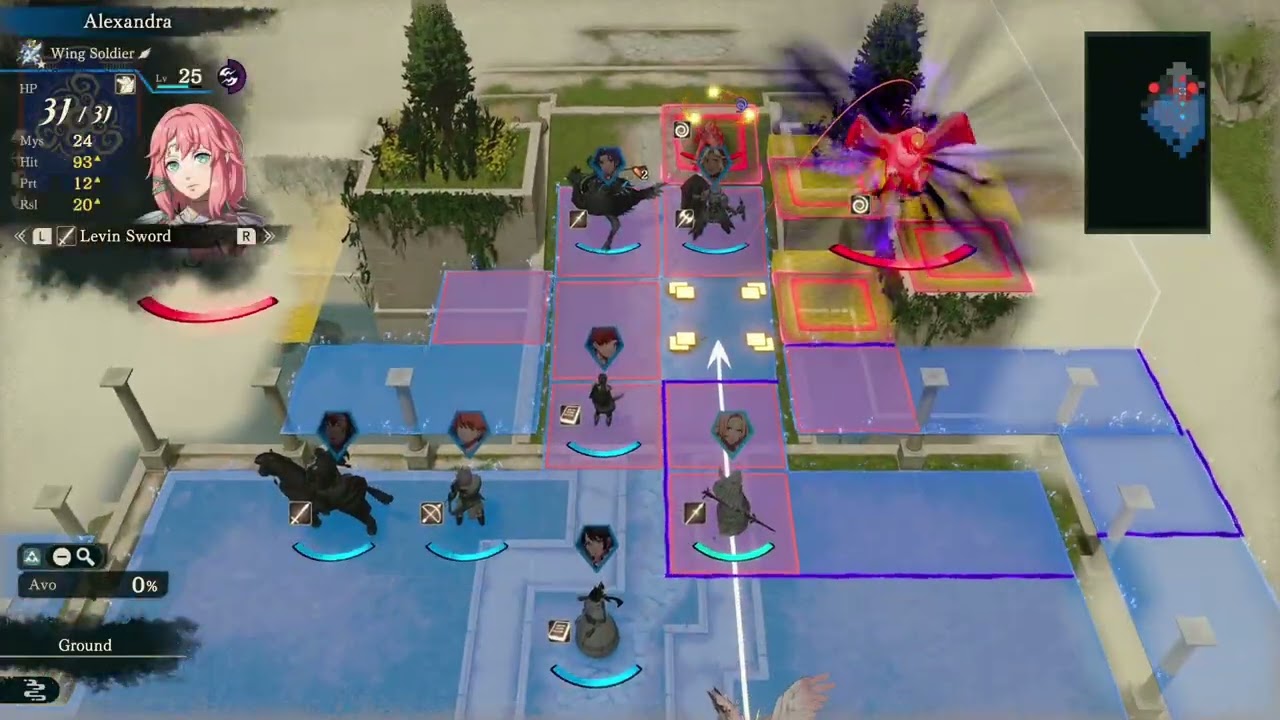 Fire Emblem: Fortune’s Weave – 1 Cai’s Path Ch 9: Zerzele Painting: Battle In Utopia: Defeat Zenzele