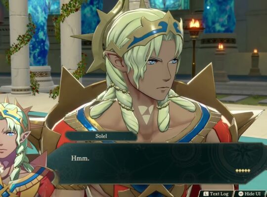 Fire Emblem: Fortune’s Weave – 1 Cai’s Path Ch 12 Ending: Lord Solel Talk To Yu Phas Cutscene