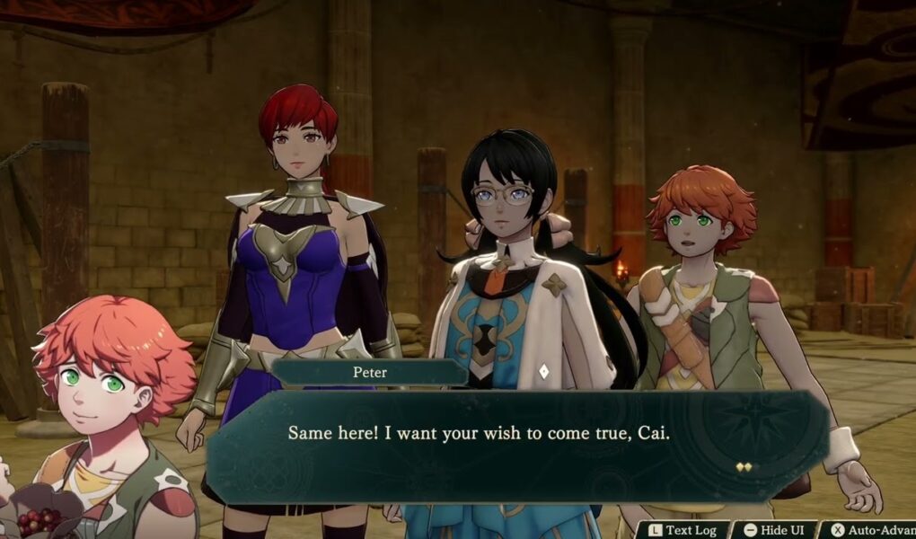 Fire Emblem: Fortune’s Weave – 1 Cai’s Path Ch 12: “Everyone Here We Go” Pre fight Cutscene