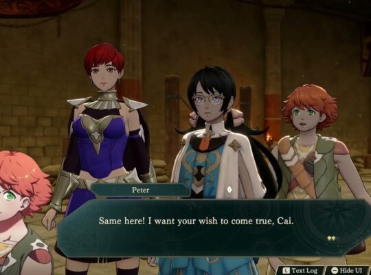 Fire Emblem: Fortune’s Weave – 1 Cai’s Path Ch 12: “Everyone Here We Go” Pre fight Cutscene