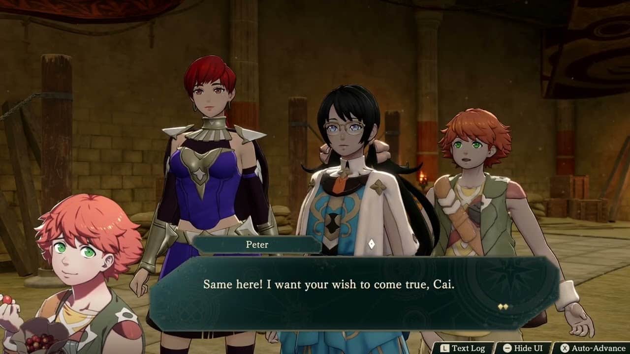 Fire Emblem: Fortune’s Weave – 1 Cai’s Path Ch 12: “Everyone Here We Go” Pre fight Cutscene