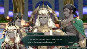 Fire Emblem: Fortune’s Weave – 1 Cai’s Path Ch 11: Theodora Want To Talk To Aurora | Cai Cutscene