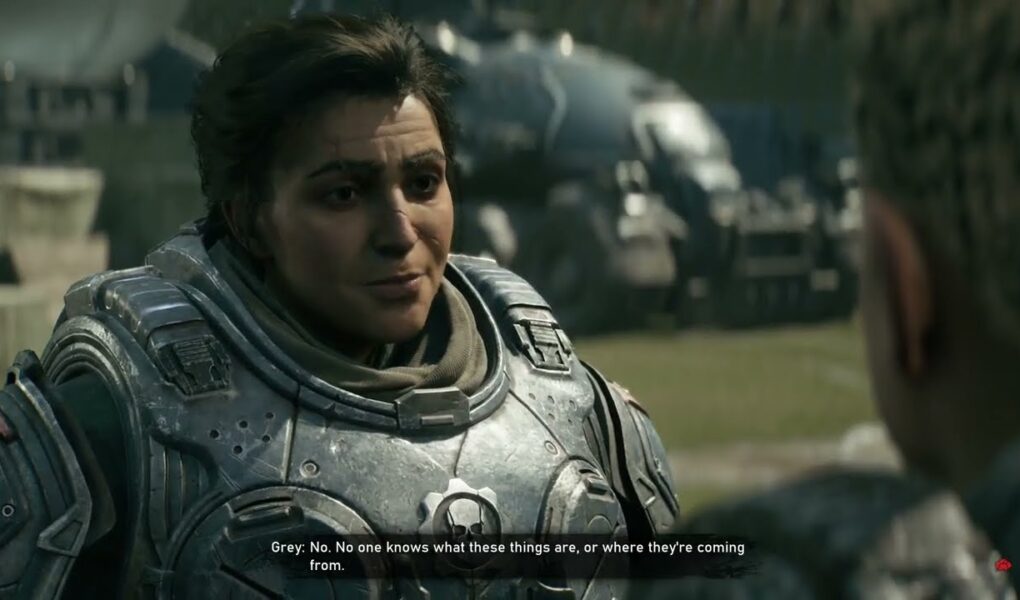 Gears of War: E Day – Act 2 Chapter 2: Captain Akila Grey Oria Stadium Mags Carter “Orders” Cutscene