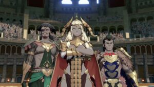 Fire Emblem: Fortune’s Weave – 1 Cai’s Path Ch 10: Cai Talks with Theodora | Solel, Iliana Cutscene