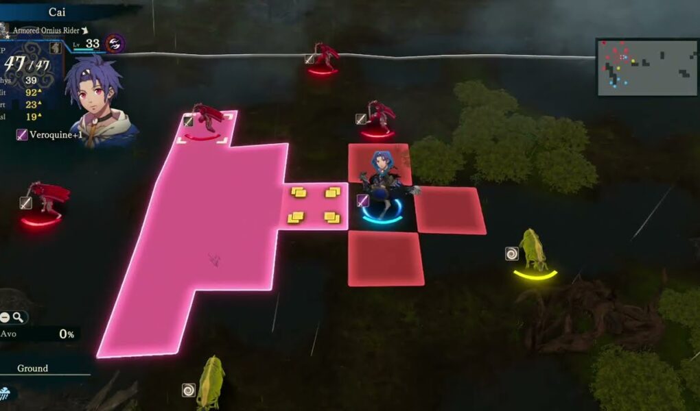 Fire Emblem: Fortune’s Weave – 1 Cai’s Path Ch 10: Skirmish: Uzmali Shore – Peppe, Noctula