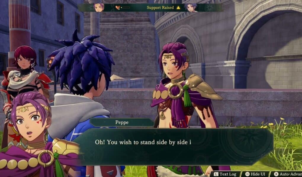 Fire Emblem: Fortune’s Weave – 1 Cai’s Path Ch 10: Recruit Peppe Into Ribeira Winds