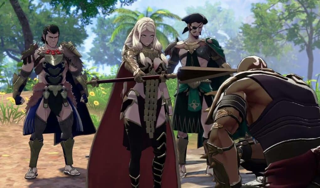 Fire Emblem: Fortune’s Weave – 1 Theodora’s Path Ch 1: Theodora Takes Bahr Vahn’s Hand Cutscene