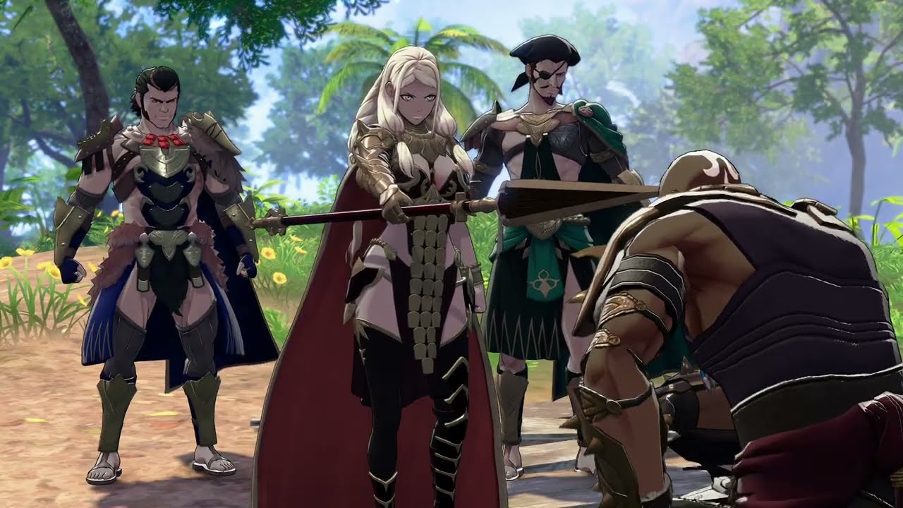 Fire Emblem: Fortune’s Weave – 1 Theodora’s Path Ch 1: Theodora Takes Bahr Vahn’s Hand Cutscene