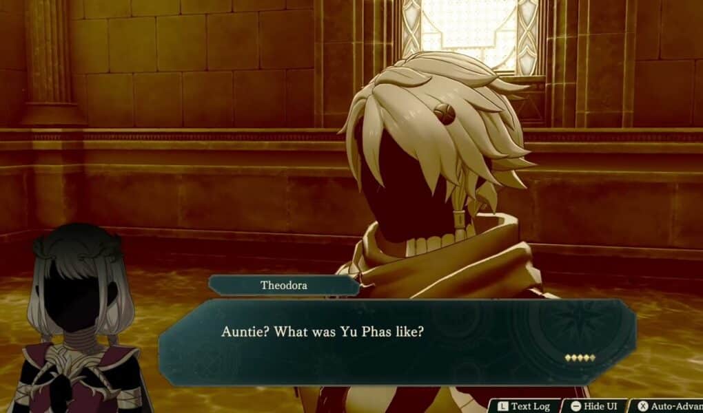 Fire Emblem: Fortune’s Weave – 1 Theodora’s Path Ch 1: Troy Tells Young Theodora Yu Phas Stories