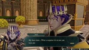 Fire Emblem: Fortune’s Weave – 1 Theodora’s Path Ch 2: Theodora Lifts The Monarch Axe Cutscene