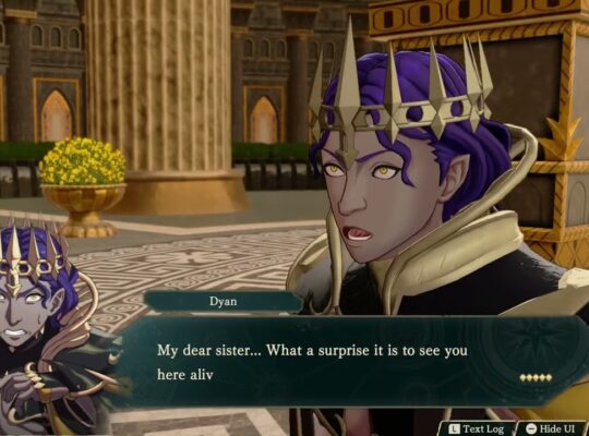 Fire Emblem: Fortune’s Weave – 1 Theodora’s Path Ch 2: Theodora Lifts The Monarch Axe Cutscene