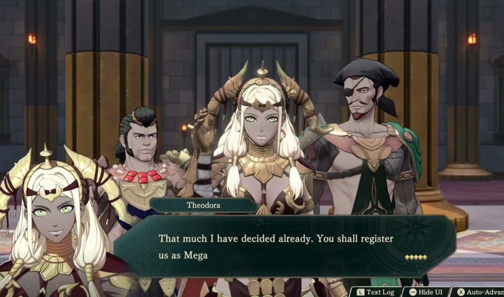 Fire Emblem: Fortune’s Weave – 1 Theodora’s Path Ch 4: Heroic Games Start Cutscene: Theodora Choices
