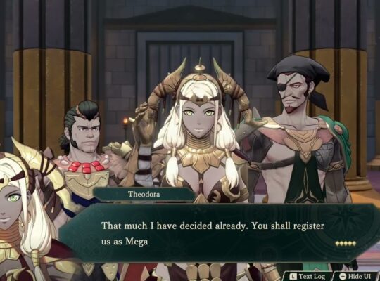Fire Emblem: Fortune’s Weave – 1 Theodora’s Path Ch 4: Heroic Games Start Cutscene: Theodora Choices