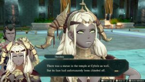 Fire Emblem: Fortune’s Weave – 1 Theodora’s Path Ch 3: Yu Phas Temple: Theodora Sees Yu Phas Face