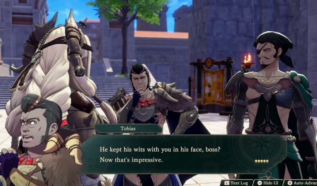 Fire Emblem: Fortune’s Weave – 1 Theodora’s Path Ch 3: Seramis Delegation | Theodora, Cai Cutscene
